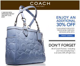 coach handbags factory outlet coupon